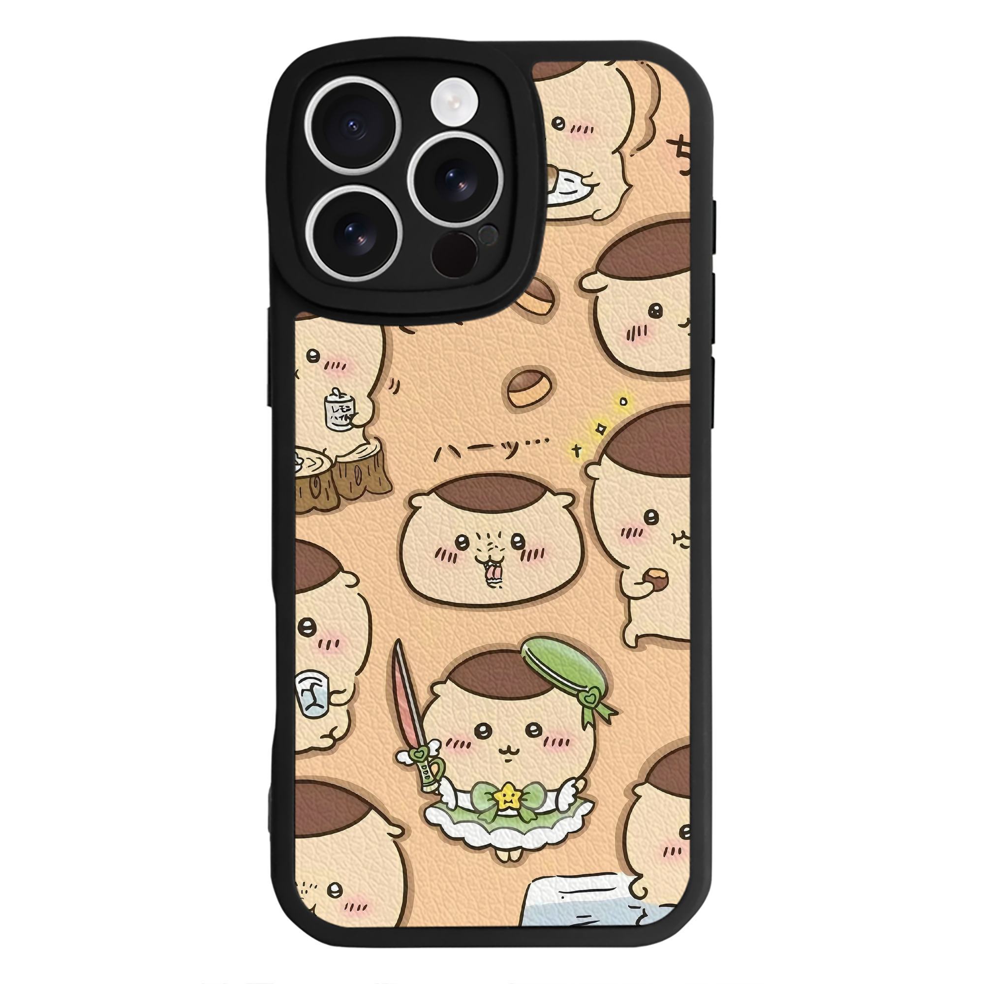 （画像用） ちいかわ Chii-kawa 【iPhone 16シリーズ対応】シリコンスマホケース（レザー調） 材質：シリコン